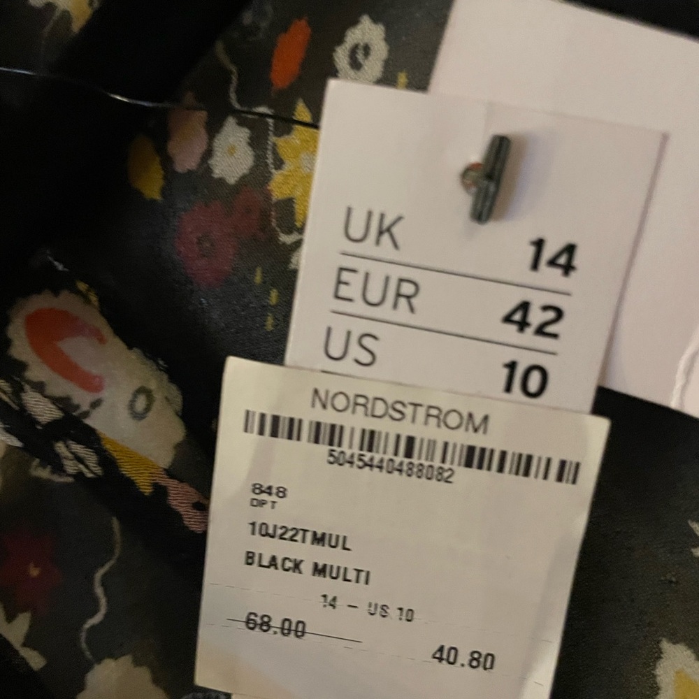 Topshop Black Floral Dress - Picture 4 of 7